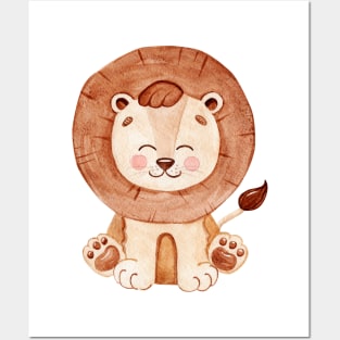 Cute lion Posters and Art